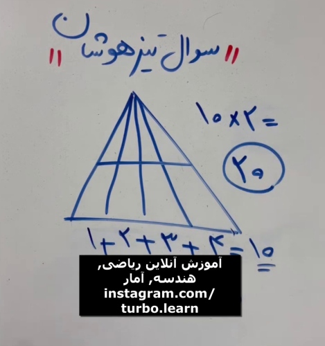شمارش مثلث ها در شکل